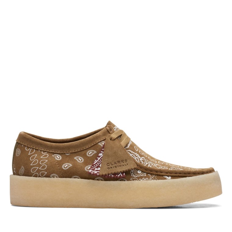 Taza Clarks Wallabee Con Estampado De Aceitunas Oscuras Con Estampado De Aceitunas Oscuras