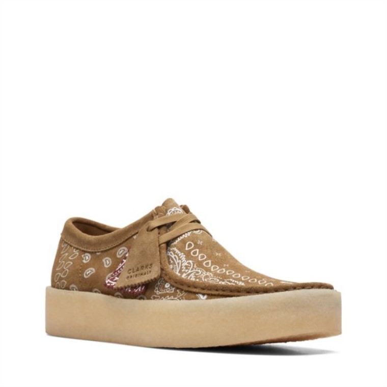 Taza Clarks Wallabee Con Estampado De Aceitunas Oscuras Con Estampado De Aceitunas Oscuras