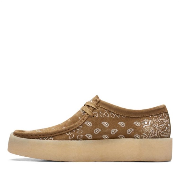Taza Clarks Wallabee Con Estampado De Aceitunas Oscuras Con Estampado De Aceitunas Oscuras