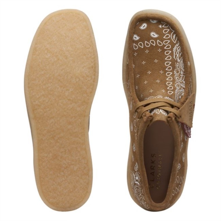 Taza Clarks Wallabee Con Estampado De Aceitunas Oscuras Con Estampado De Aceitunas Oscuras