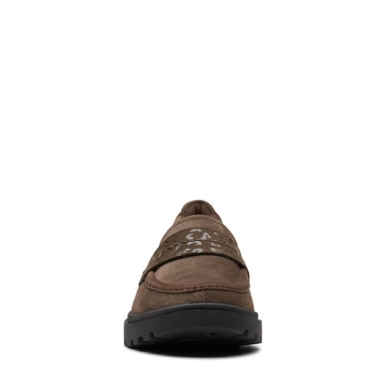Ante Oliva Oscuro Clarks Calla Ease Ante Oliva Oscuro