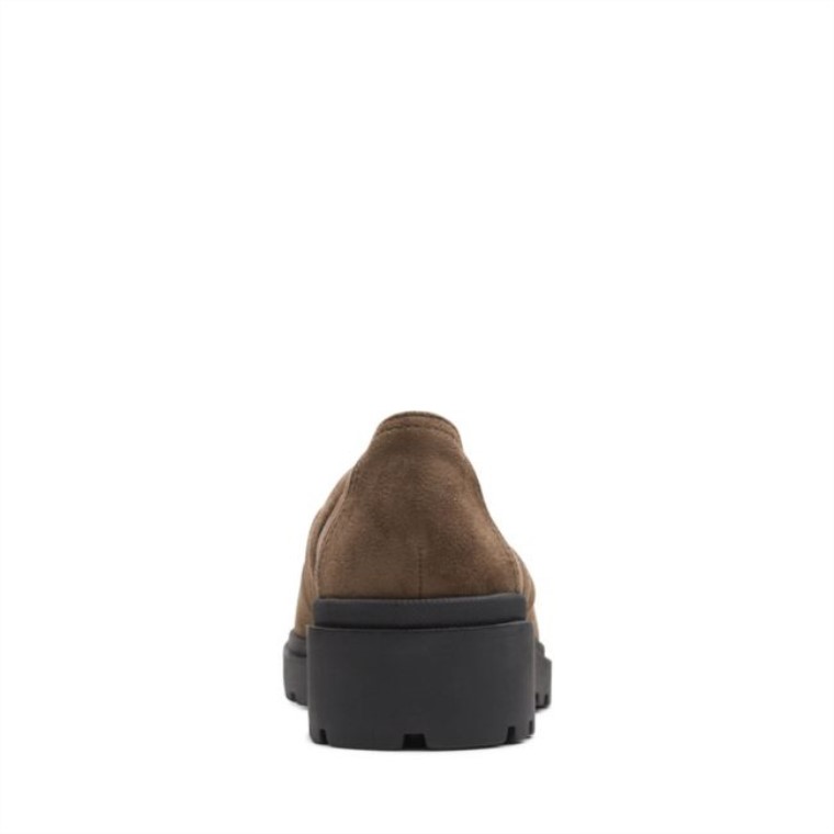 Ante Oliva Oscuro Estilo Clarks Calla Ante Oliva Oscuro