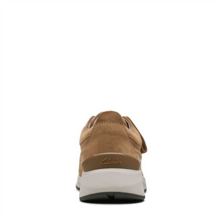 Gamuza De Arena Oscura Tejido Ligero De La Costa Clarks De Gamuza De Arena Oscura