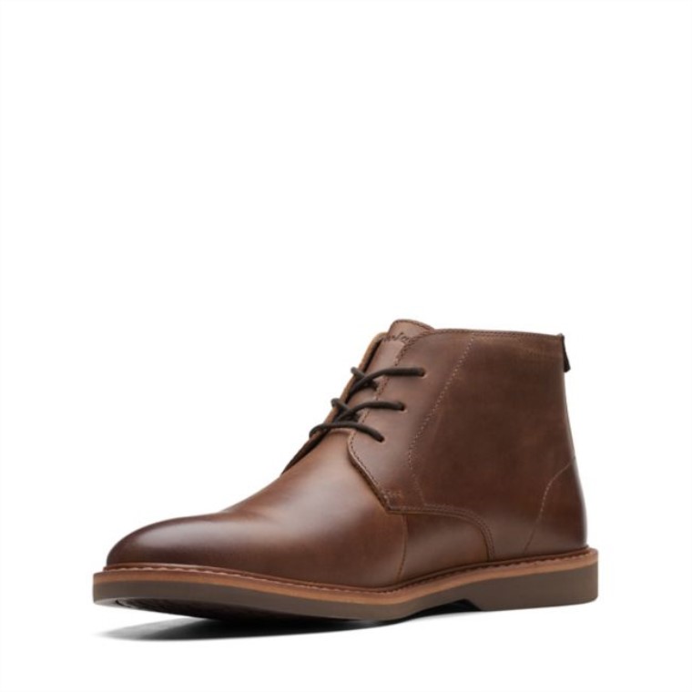 Cuero Marrón Oscuro Clarks Atticus Lt Mid Cuero Marrón Oscuro