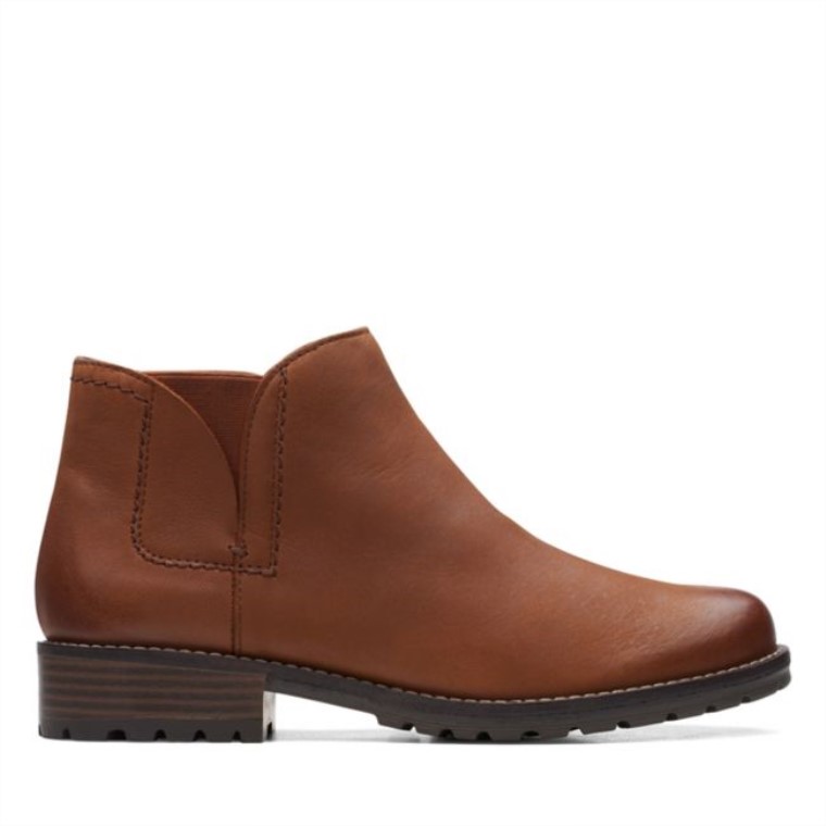 Cuero Marrón Oscuro Clarks Clarkwell Demi Cuero Marrón Oscuro