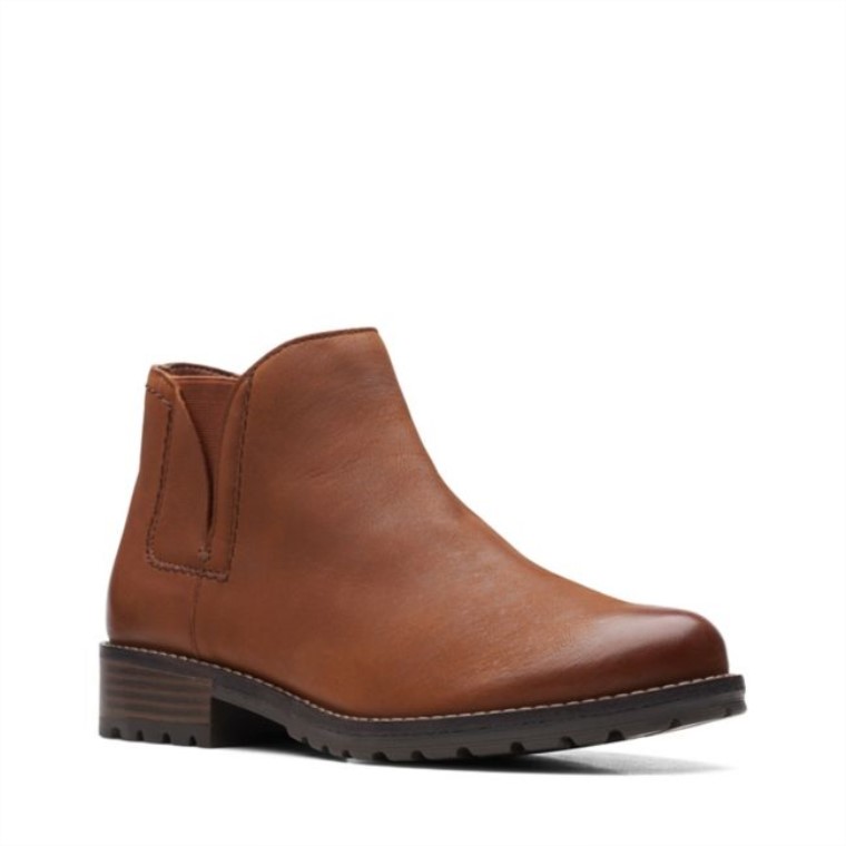 Cuero Marrón Oscuro Clarks Clarkwell Demi Cuero Marrón Oscuro