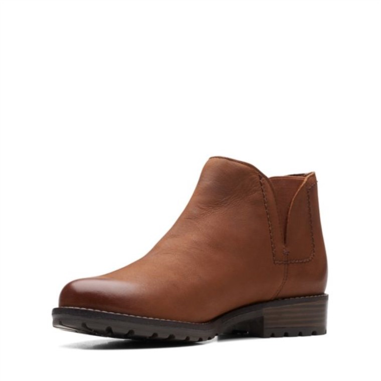 Cuero Marrón Oscuro Clarks Clarkwell Demi Cuero Marrón Oscuro