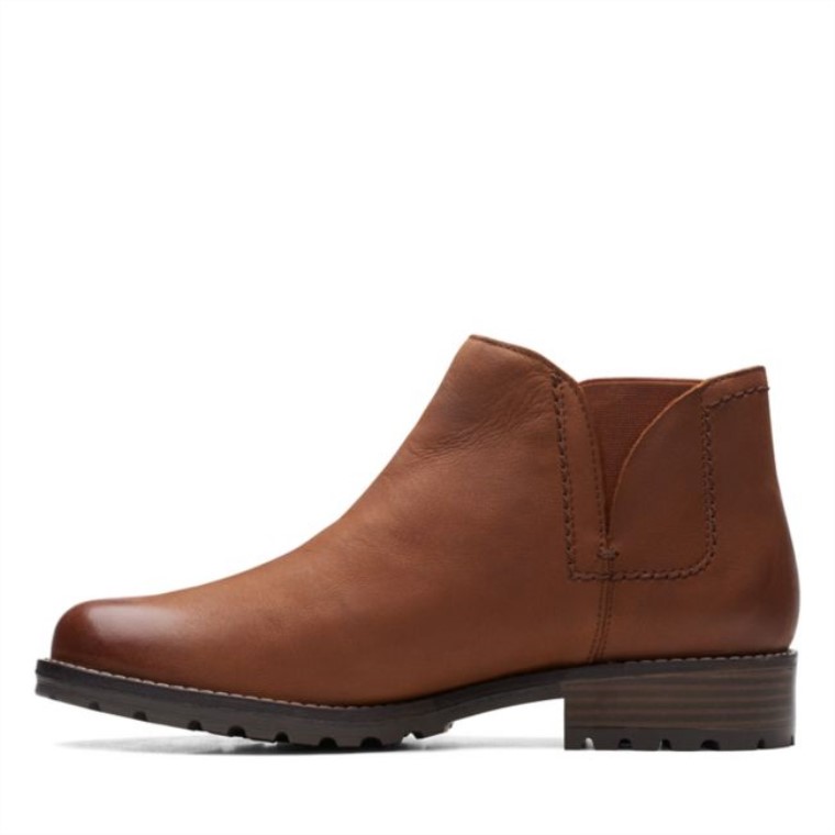 Cuero Marrón Oscuro Clarks Clarkwell Demi Cuero Marrón Oscuro
