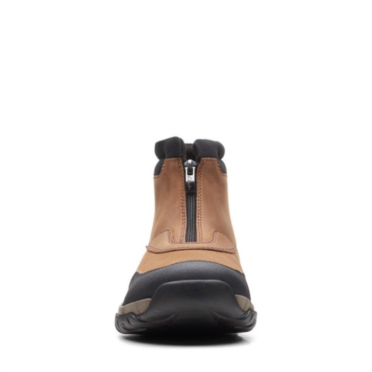 Cuero Marrón Oscuro Clarks Grove Zip Ii Cuero Marrón Oscuro