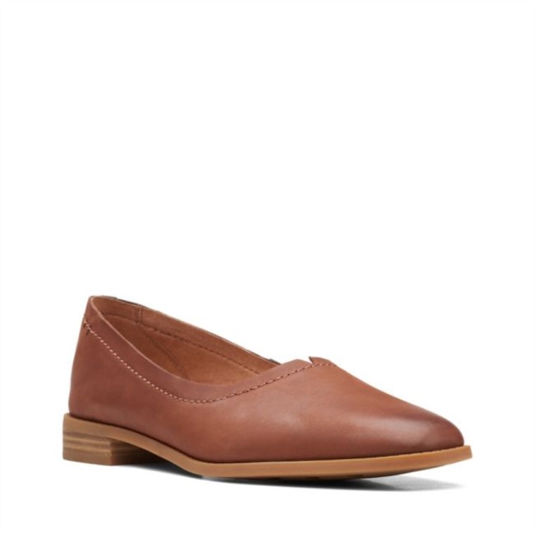 Cuero Marrón Oscuro Clarks Pure Walk Cuero Marrón Oscuro
