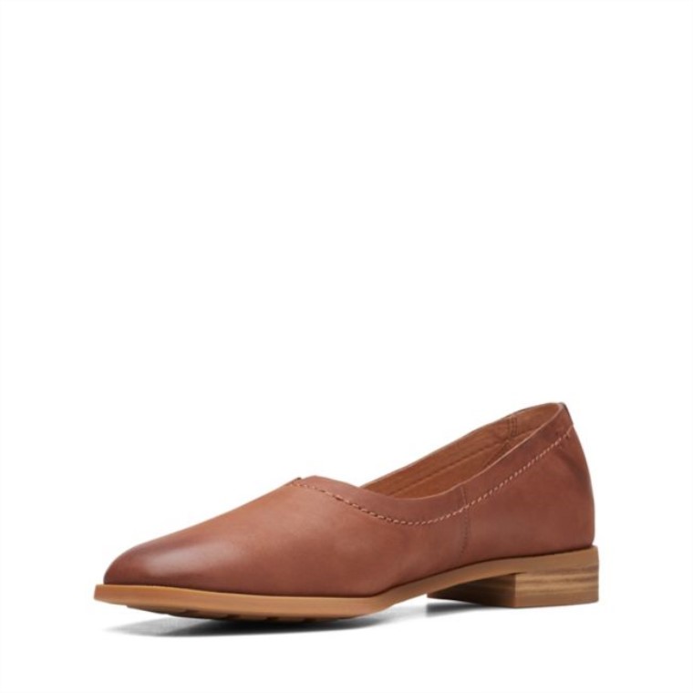 Cuero Marrón Oscuro Clarks Pure Walk Cuero Marrón Oscuro