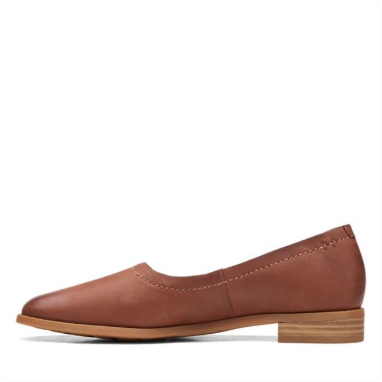 Cuero Marrón Oscuro Clarks Pure Walk Cuero Marrón Oscuro