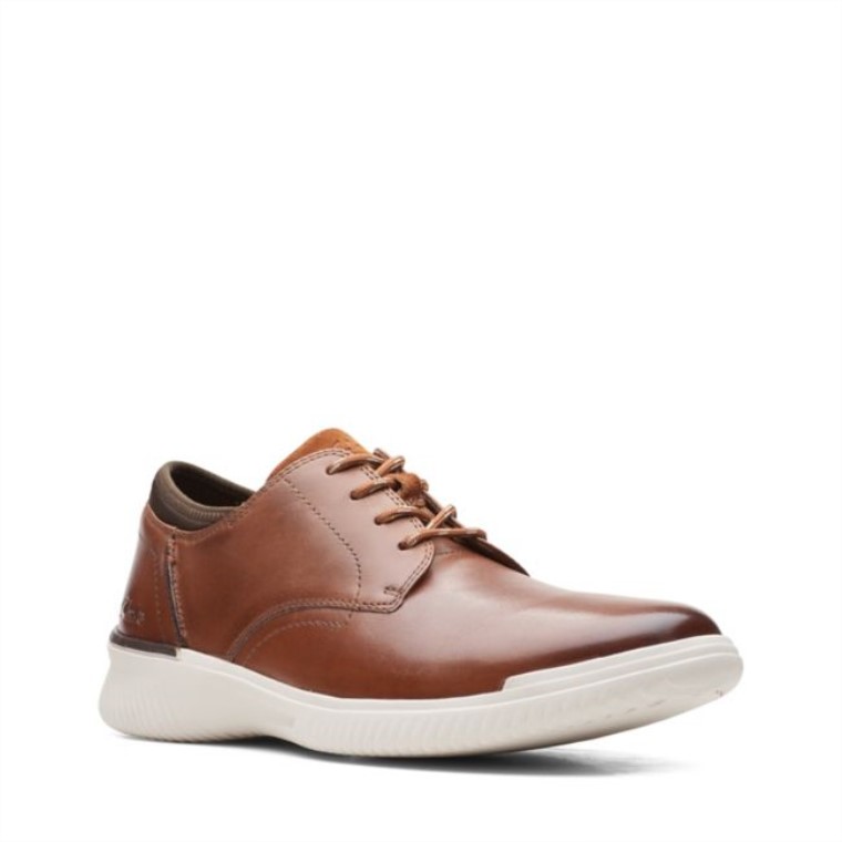 Cuero Marrón Oscuro Donaway Cuero Marrón Oscuro Liso Clarks