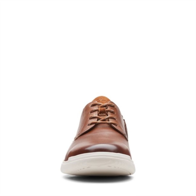 Cuero Marrón Oscuro Donaway Cuero Marrón Oscuro Liso Clarks