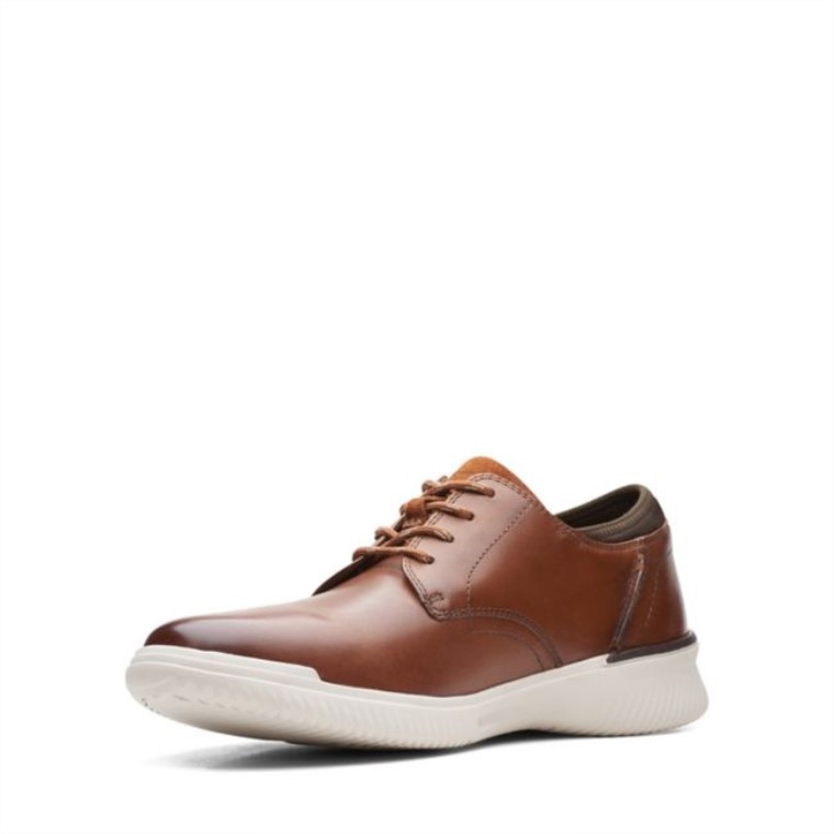 Cuero Marrón Oscuro Donaway Cuero Marrón Oscuro Liso Clarks