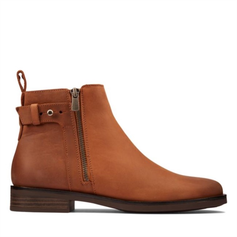 Dark Tan Leather Memi Lo Dark Tan Leather Clarks