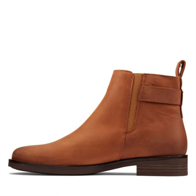 Dark Tan Leather Memi Lo Dark Tan Leather Clarks