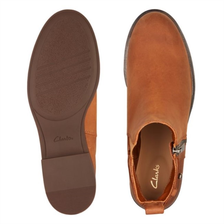 Dark Tan Leather Memi Lo Dark Tan Leather Clarks