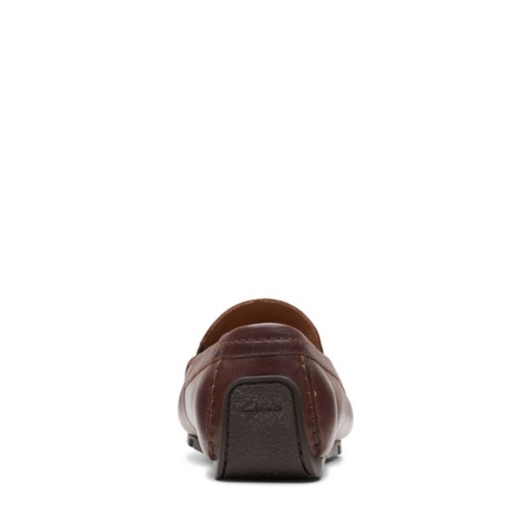 Cuero Marrón Oscuro Oswick Cuero Marrón Oscuro Liso Clarks