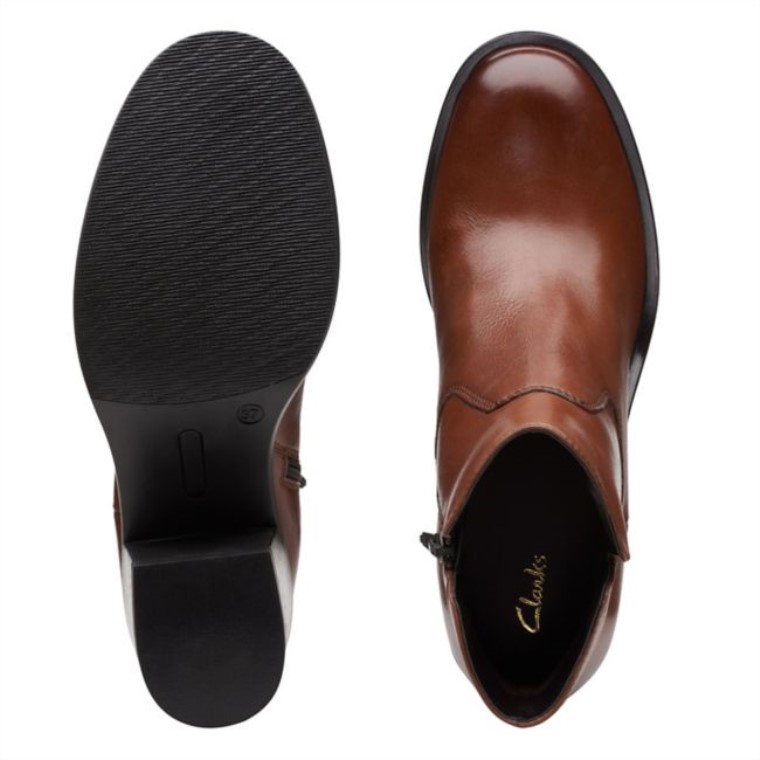 Cuero Marrón Oscuro Valvestino Lo Cuero Marrón Oscuro Clarks