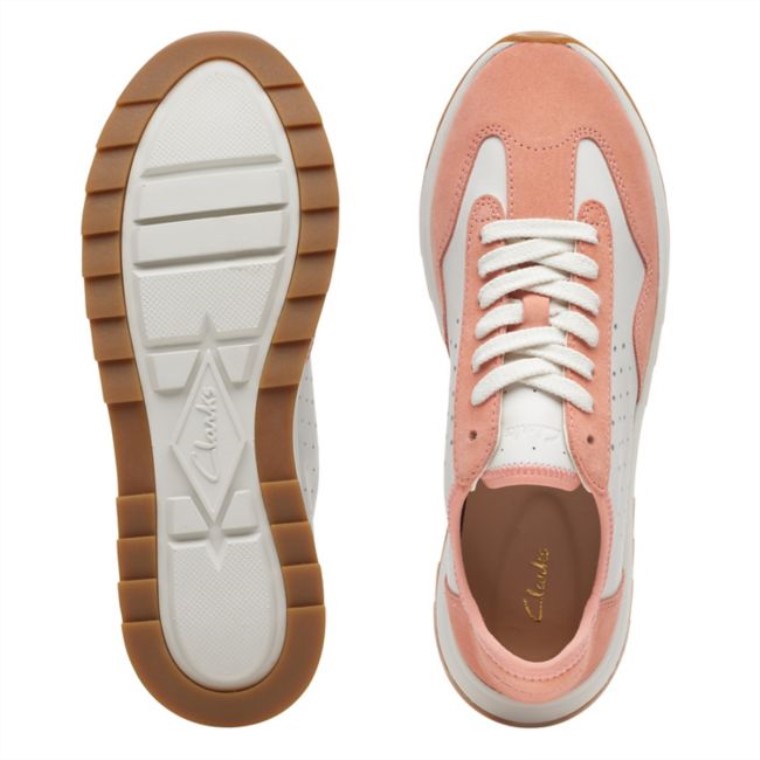 Dash Lite Encaje Coral/blanco Clarks Coral/blanco