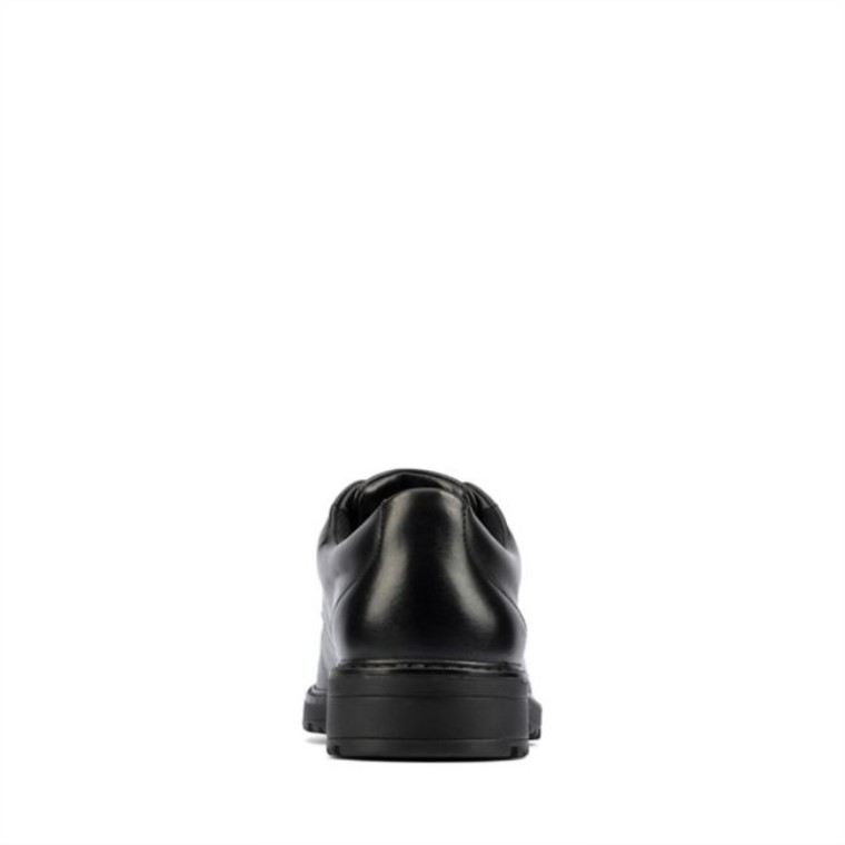 Dempster Encaje Juvenil Cuero Negro Clarks Cuero Negro