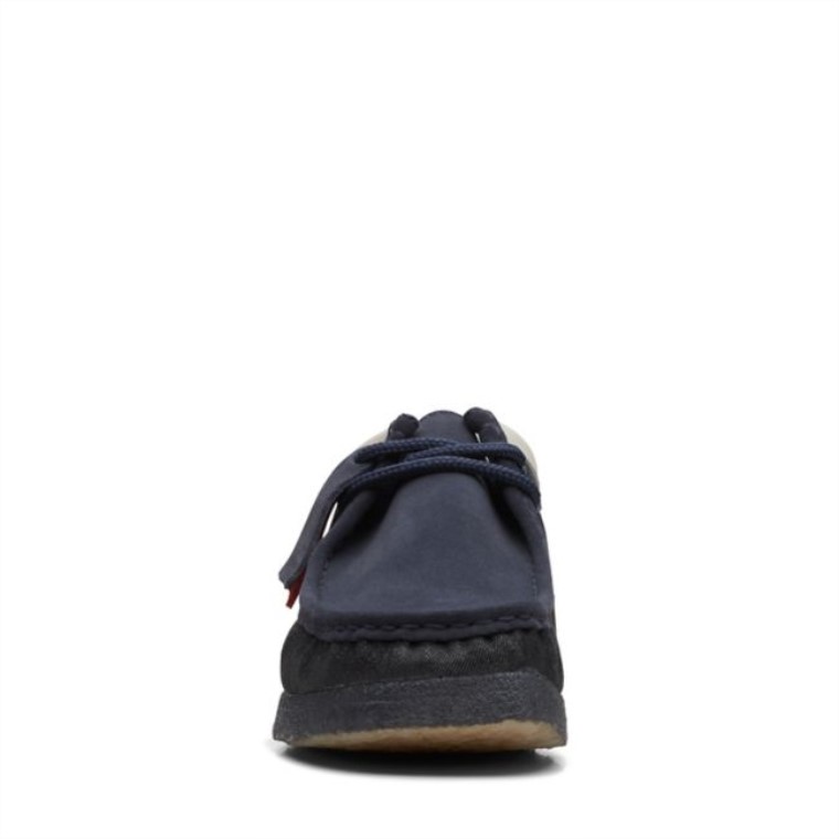 Mezclilla Sintética Azul Wallabee Mezclilla Sintética Azul Clarks