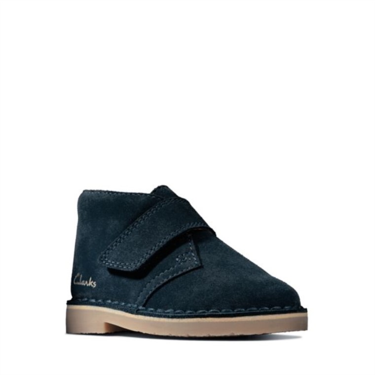 Desert Boot 2 Niño Azul Marino Ante Azul Marino Clarks
