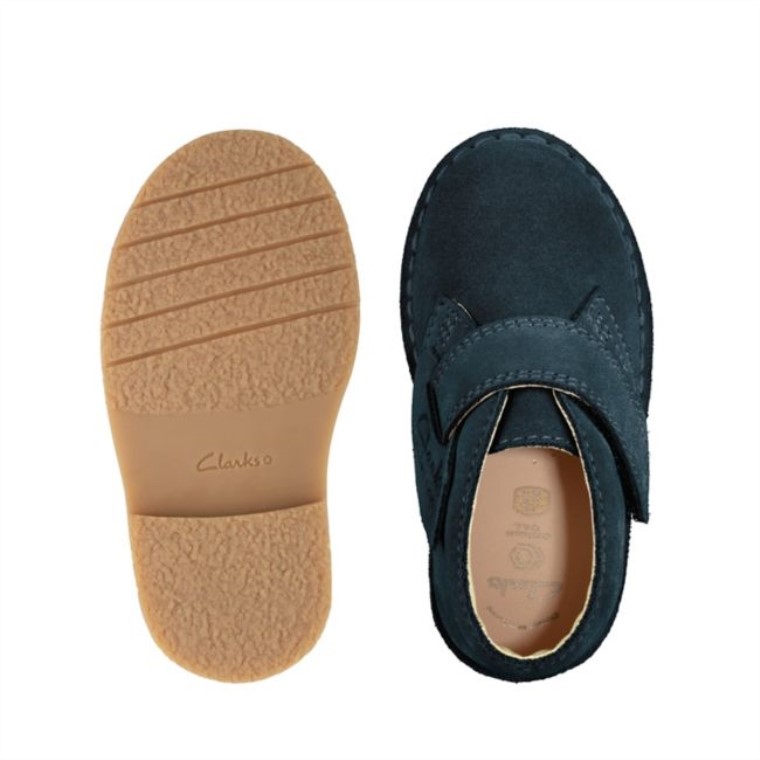 Desert Boot 2 Niño Azul Marino Ante Azul Marino Clarks