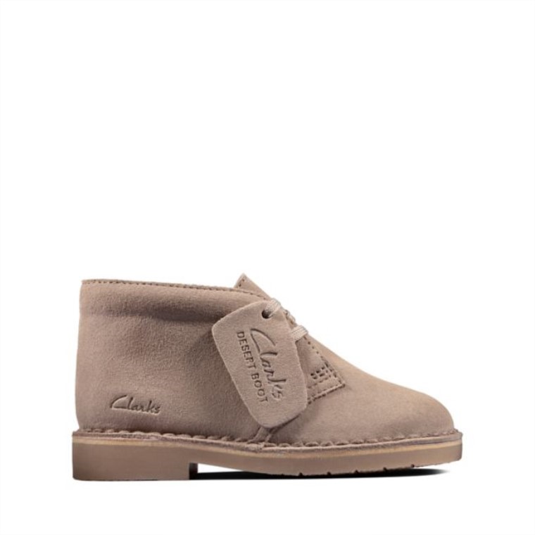 Bota Del Desierto 2 Niño Arena Gamuza Arena Gamuza Clarks