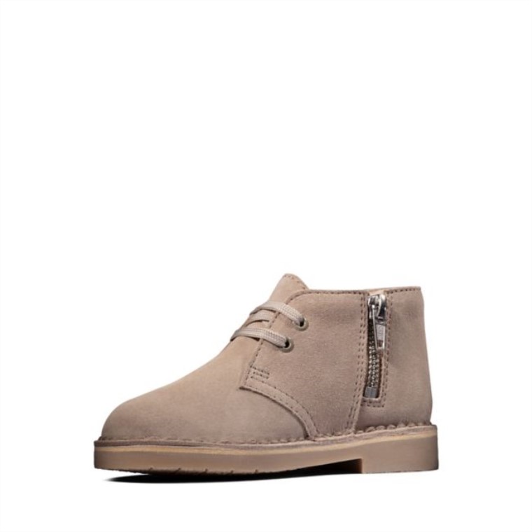 Bota Del Desierto 2 Niño Arena Gamuza Arena Gamuza Clarks