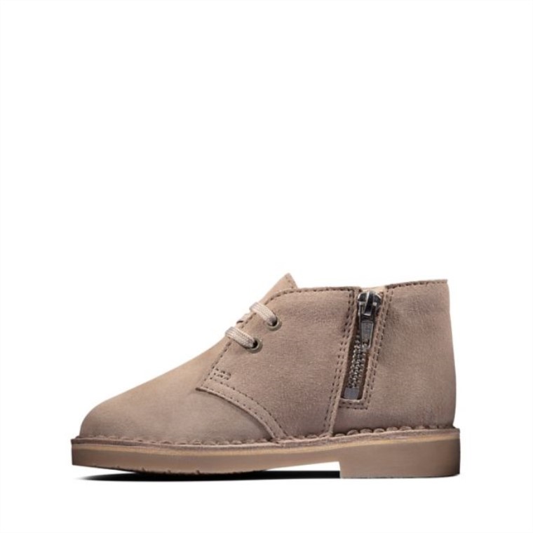 Bota Del Desierto 2 Niño Arena Gamuza Arena Gamuza Clarks