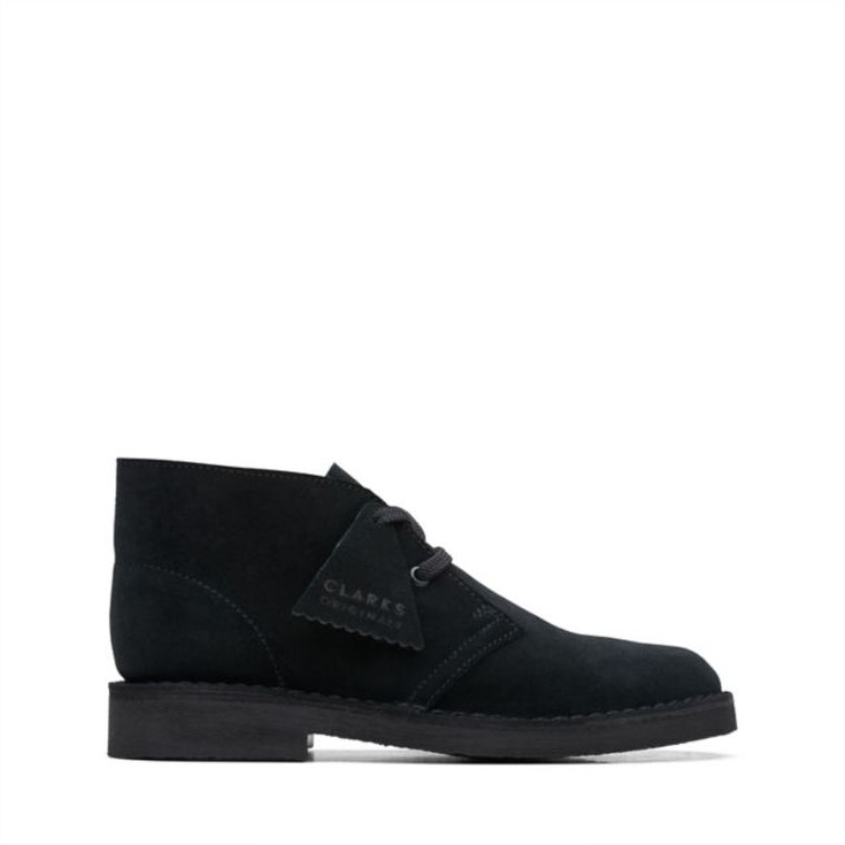Bota Safari Old Black Suede Clarks Black Suede