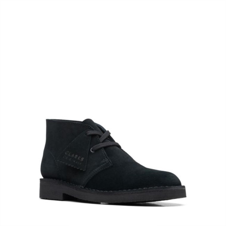 Bota Safari Old Black Suede Clarks Black Suede