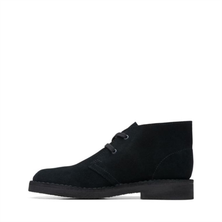 Bota Safari Old Black Suede Clarks Black Suede