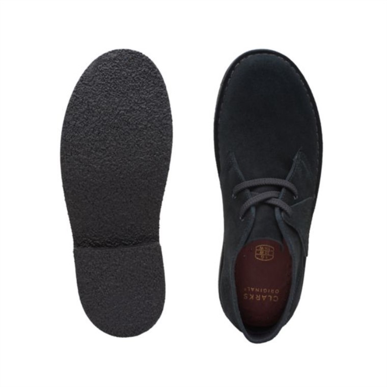 Bota Safari Old Black Suede Clarks Black Suede