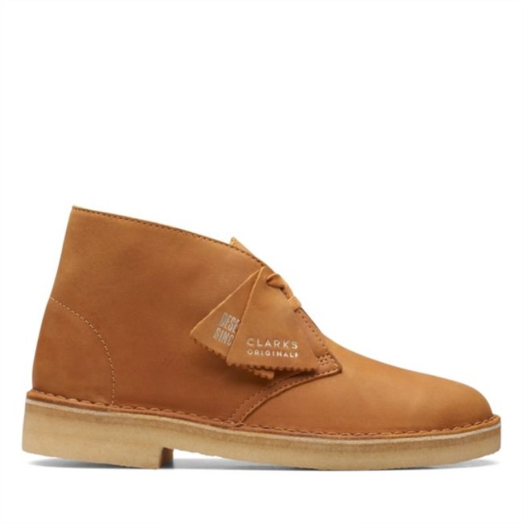 Bota Desierto Piel Color Canela Clarks Piel Color Canela