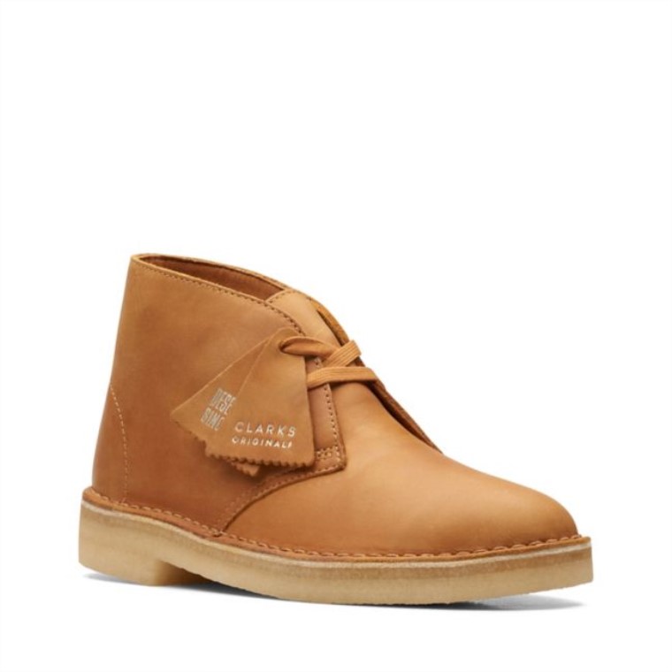 Bota Desierto Piel Color Canela Clarks Piel Color Canela