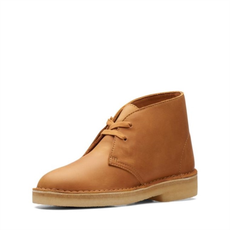 Bota Desierto Piel Color Canela Clarks Piel Color Canela