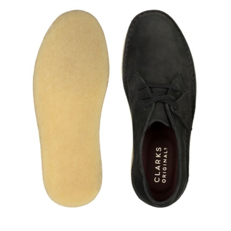 Desierto Carbón Nubuck Negro Clarks Nubuck Negro