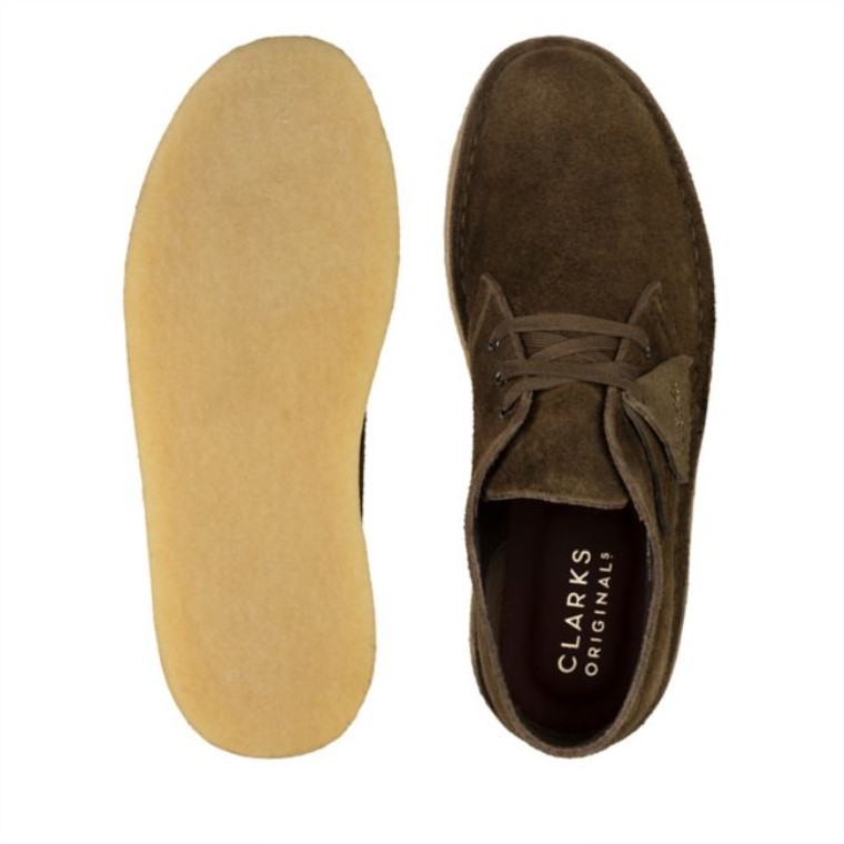 Desierto Carbón Gamuza Oliva Clarks Gamuza Oliva