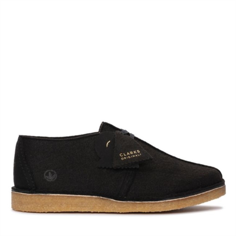 Caminata Por El Desierto Fieltro Negro Clarks Fieltro Negro