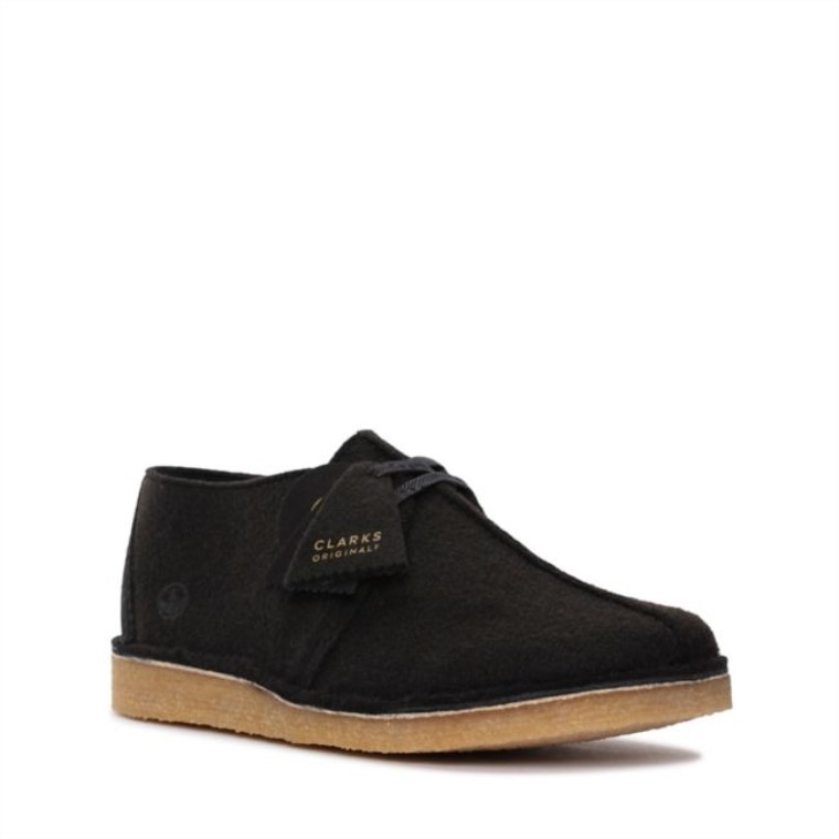 Caminata Por El Desierto Fieltro Negro Clarks Fieltro Negro