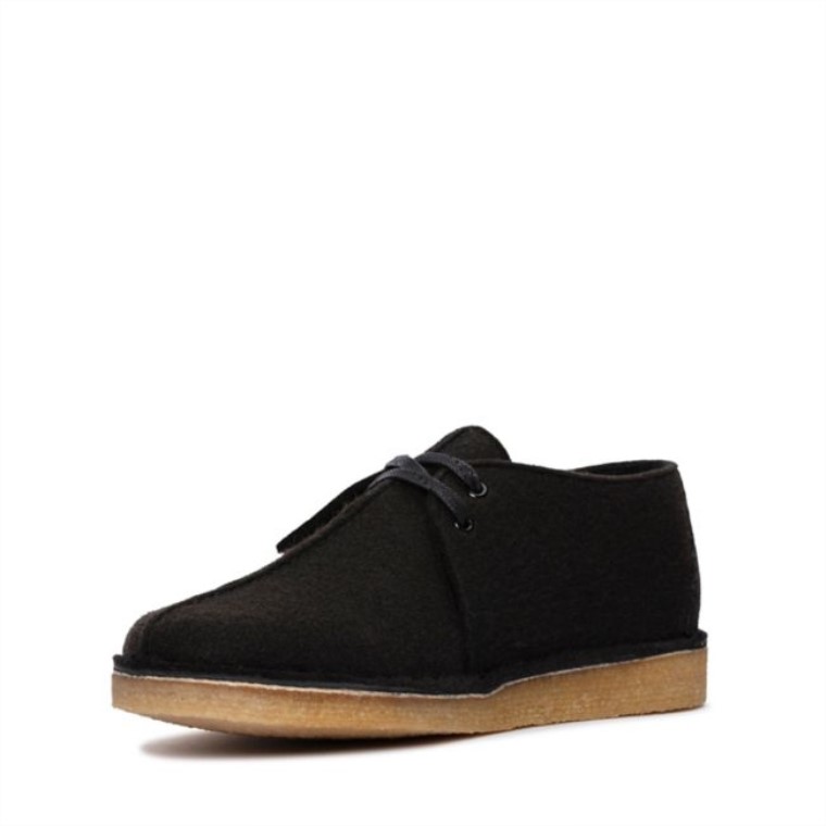 Caminata Por El Desierto Fieltro Negro Clarks Fieltro Negro