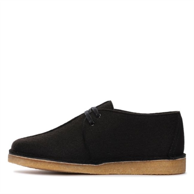 Caminata Por El Desierto Fieltro Negro Clarks Fieltro Negro