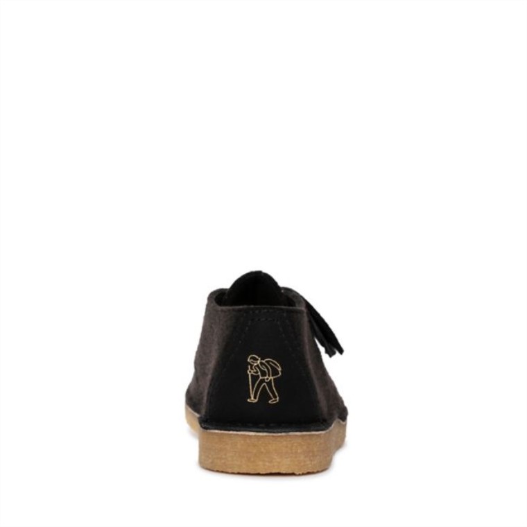 Caminata Por El Desierto Fieltro Negro Clarks Fieltro Negro