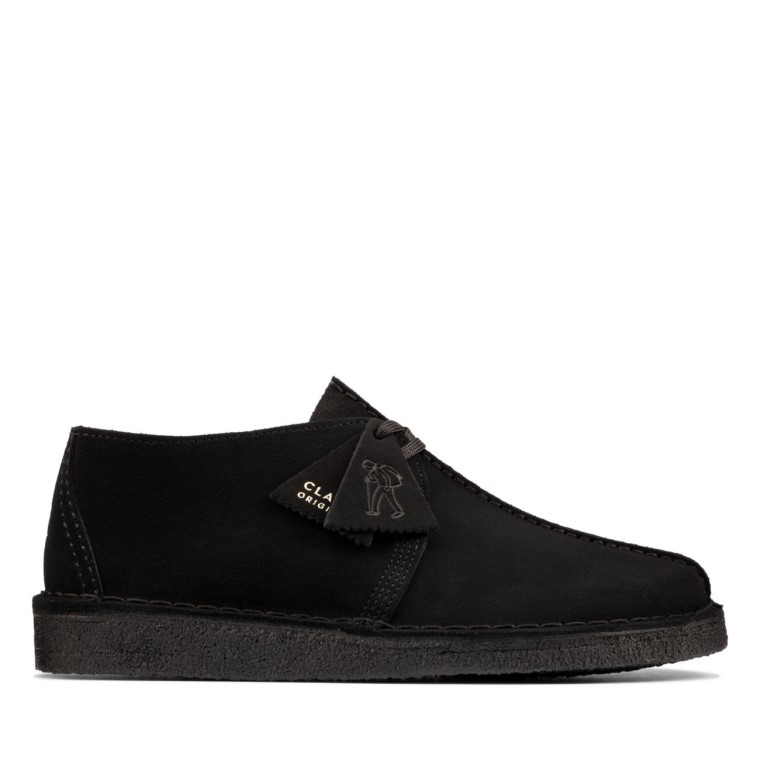 Desierto Trek Gamuza Negra Clarks Gamuza Negra