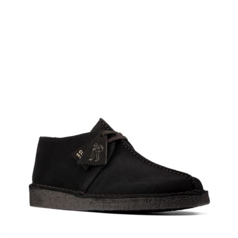 Desierto Trek Gamuza Negra Clarks Gamuza Negra