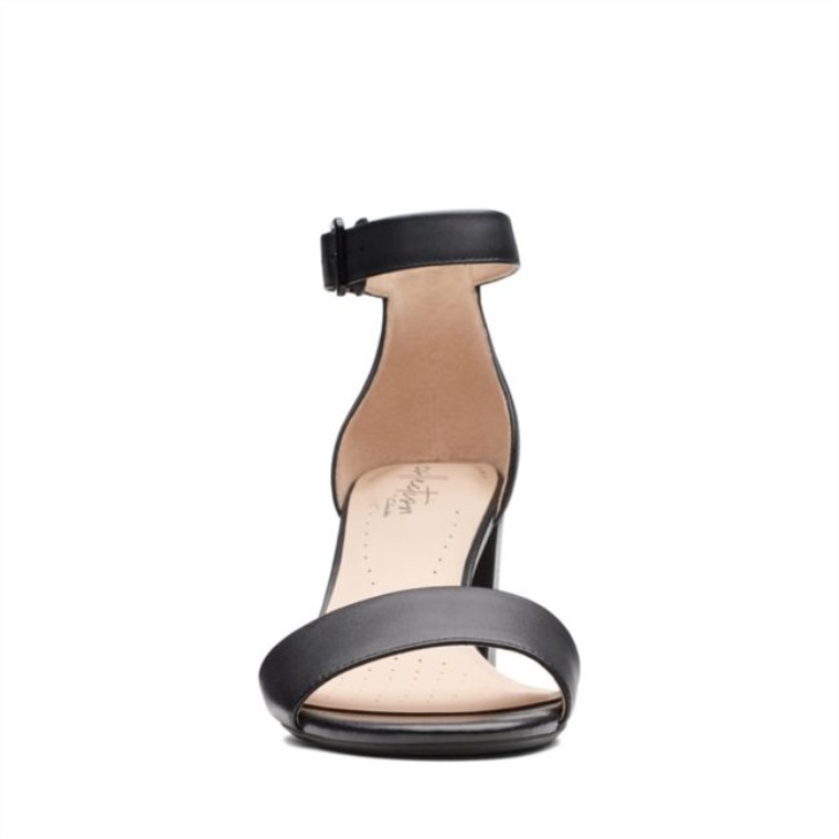 Deva Mae Cuero Negro Clarks Cuero Negro