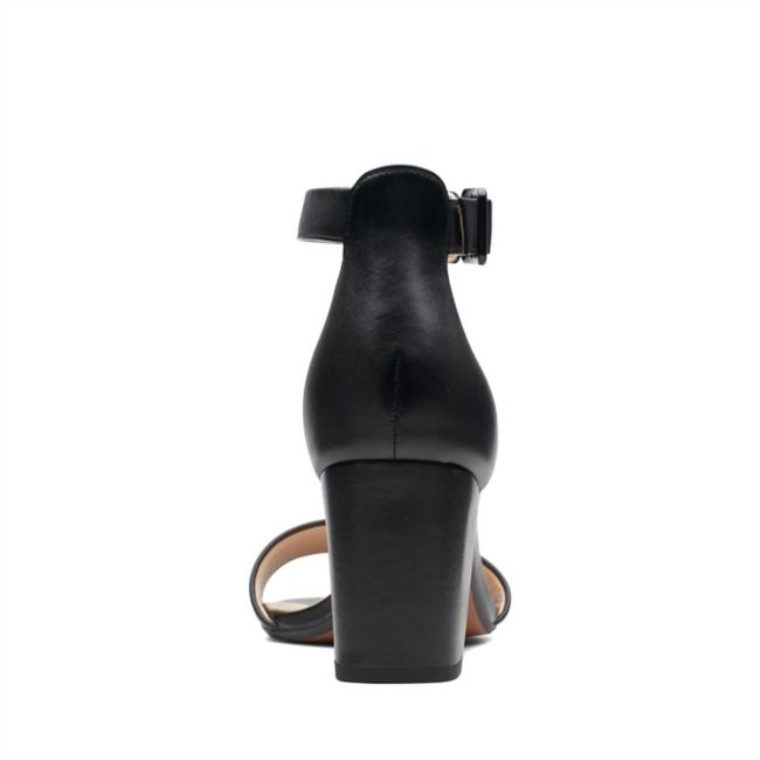 Deva Mae Cuero Negro Clarks Cuero Negro